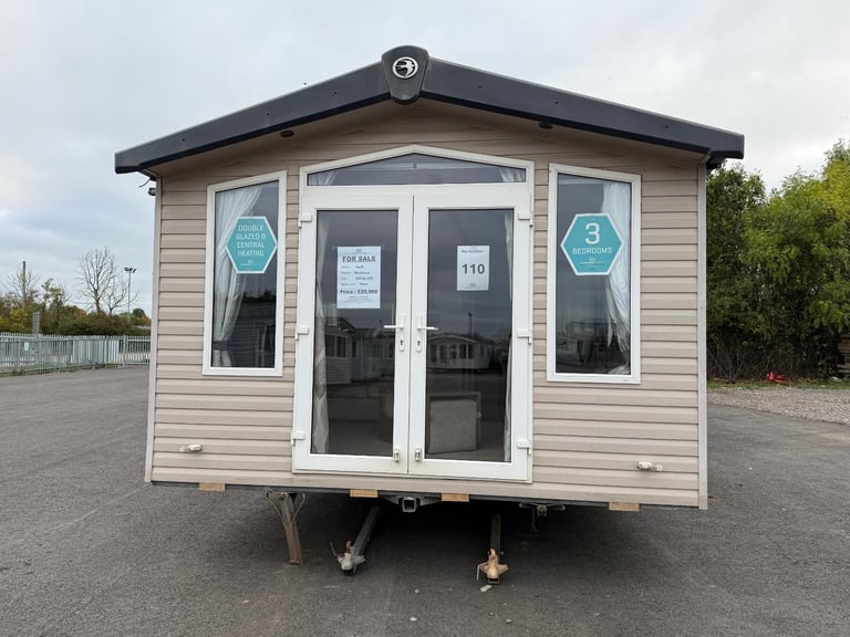 3 Bed Swift Static Caravan - DG, CH, Patio Doors - Offsite Sale for Private Land