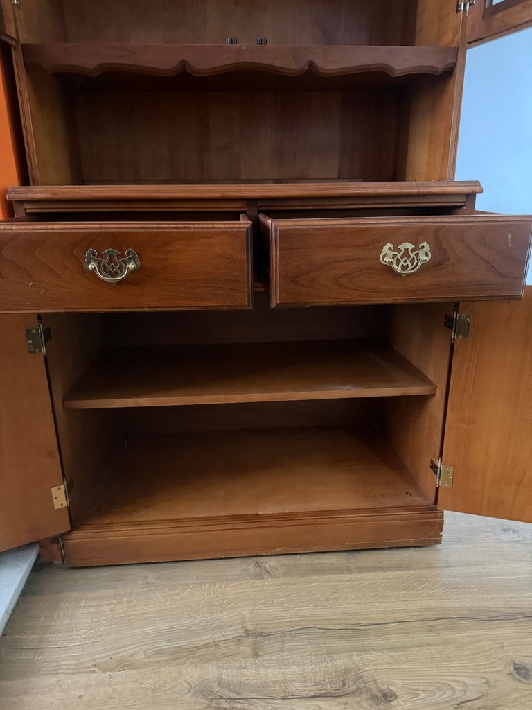 Youngers Cherrywood Furniture - Two Glass Fronted Display Cabinets and One Base Unit