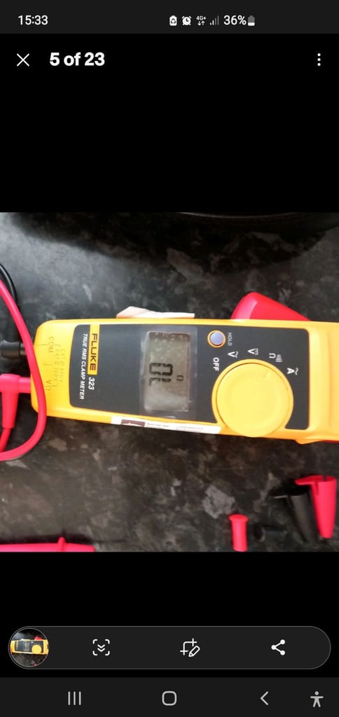 image for Fluke 323 clamp multimeter 