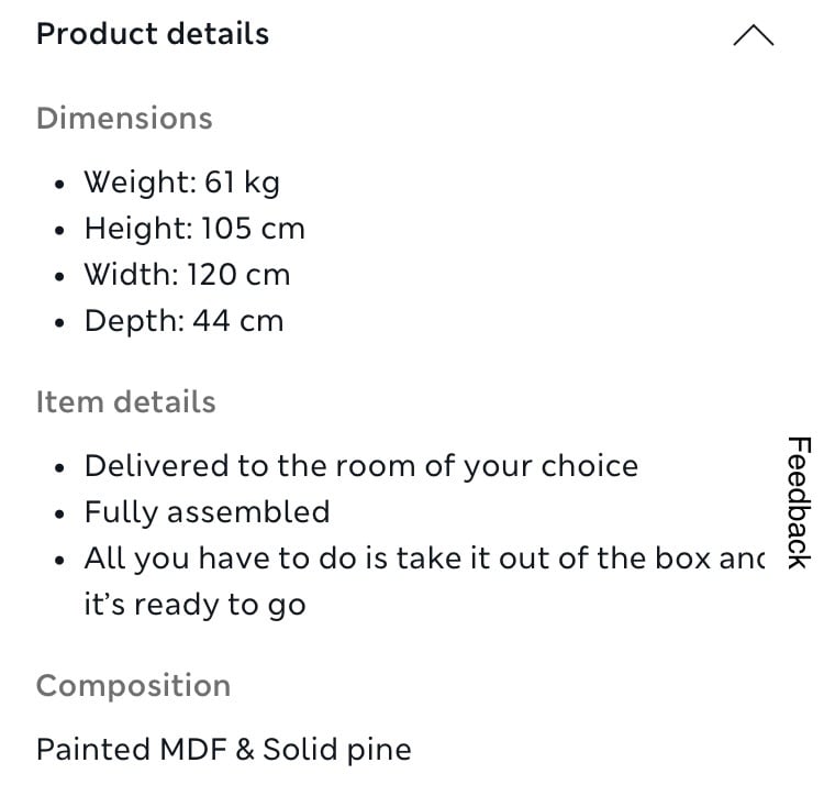Marks and Spencer Hastings Drawers