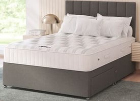 Double Divan Bed with Ortho Mattress in Stock Now-