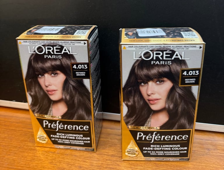 image for NEW L’Oreal 4.013 Refined Brown permanent hair colour buy one get one free