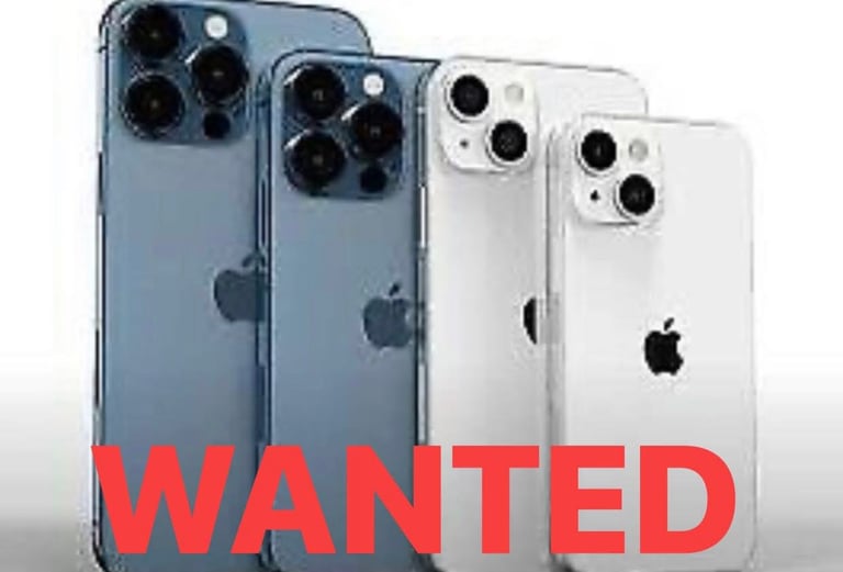 WANTED IPHONE 12 or NEWER - NEW USED SEALED FAULTY BROKEN DAMAGED.-BLOCKED-