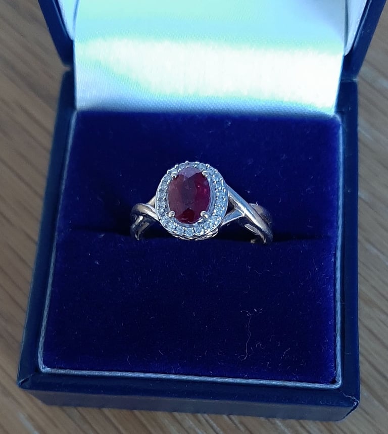 image for 9ct Gold Ruby and Diamond Ring