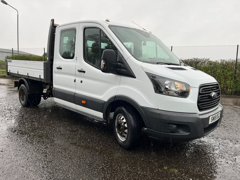 2018 Ford Transit 2.0 TDCi 130ps H2 CREWCAB 7  SEAT TIPPER   NO VAT ! Tipper Diesel Manual