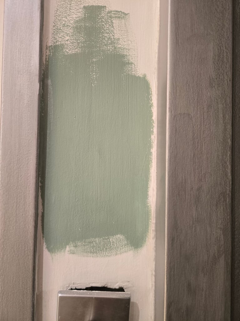 Little Greene coulour mixed into dulux vinyl matt