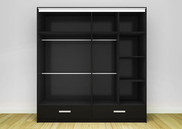 High-Quality Sliding Mirror Door Wardrobe – Ideal for Small & Large Spaces