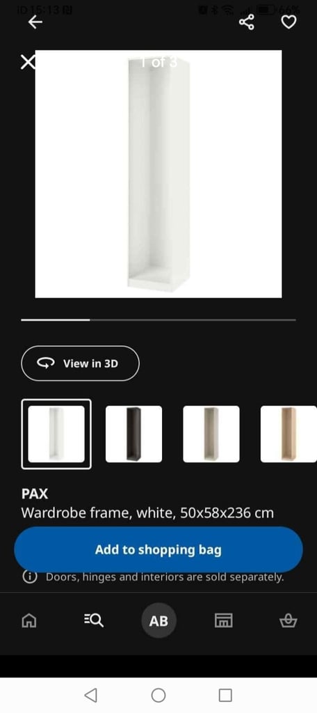 image for IKEA Pax Wardrobe Frame