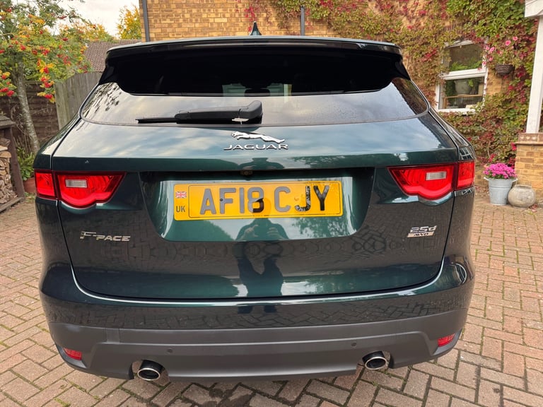 A rare British Racing Green 2018 Jaguar F-Pace D240 R-Sport with 12 months' MOT