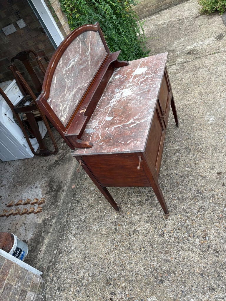 Marble top cabinet 