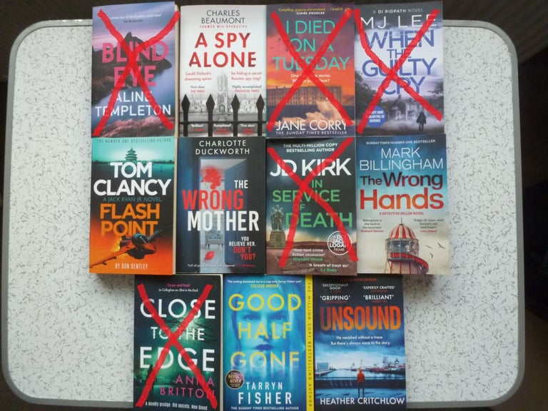 CRIME AND THRILLER BOOKS