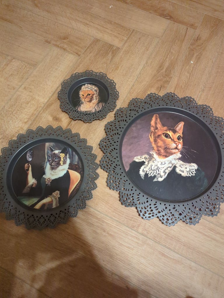Faux Antique Vintage Cat Ancestor Prints 