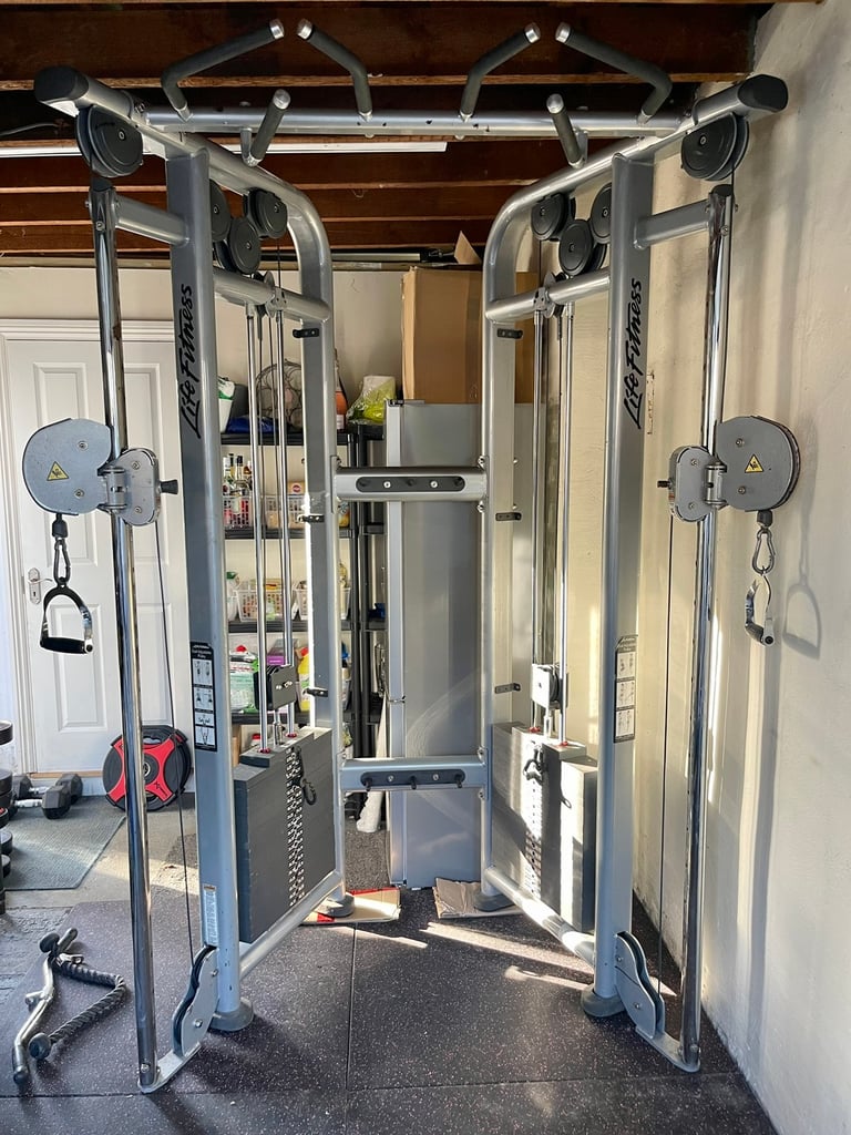 LIFE FITNESS CABLE CROSSOVER MACHINE DAP DUAL ADJUSTABLE PULLEY