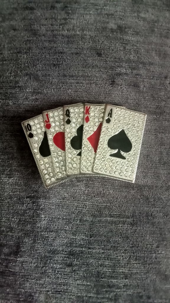 image for Playing cards belt buckle