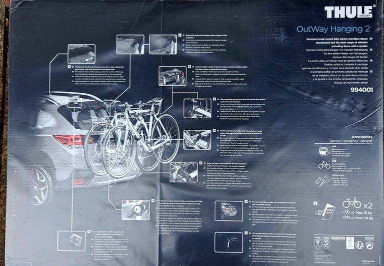 BRAND NEW THULE Outway hanging two bike carrier 