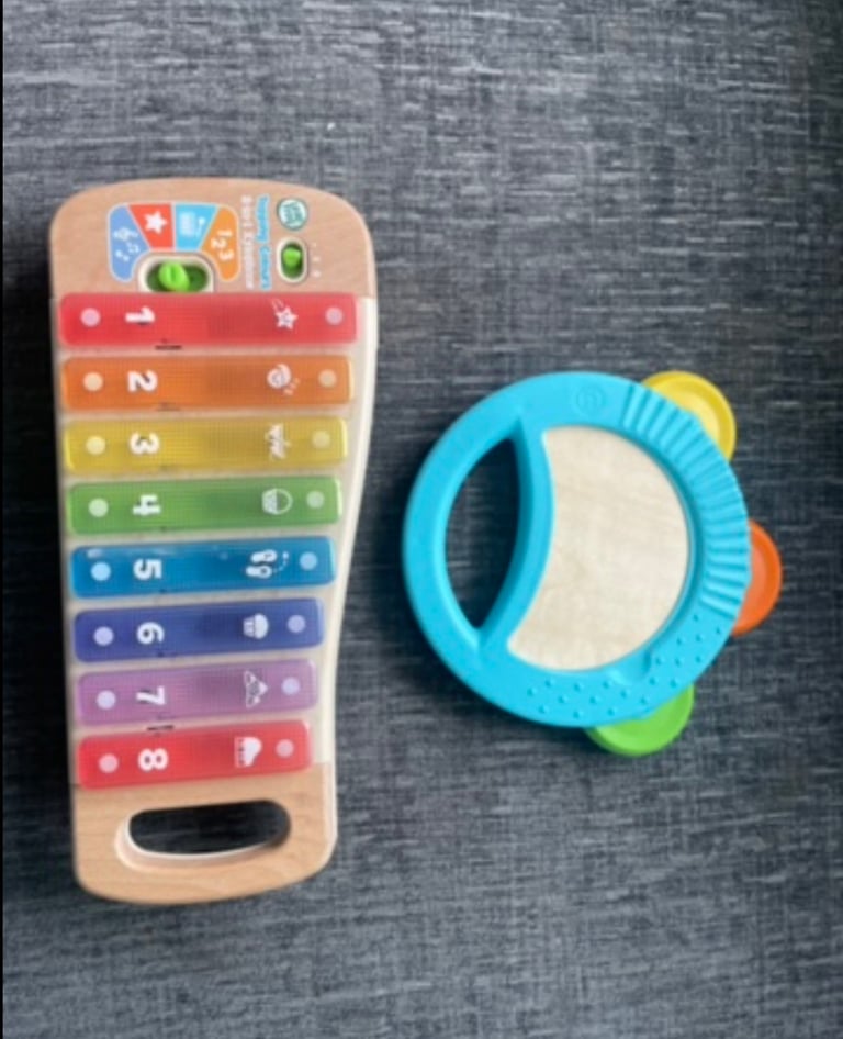 Kids xylophone and tambourine toy