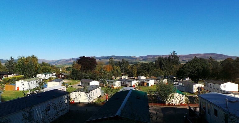 STATIC CARAVAN FOR SALE IN SCOTLAND MOFFAT NEAR GLASGOW DUMFRIES AYRSHIRE EDINBURGH CARLISLE