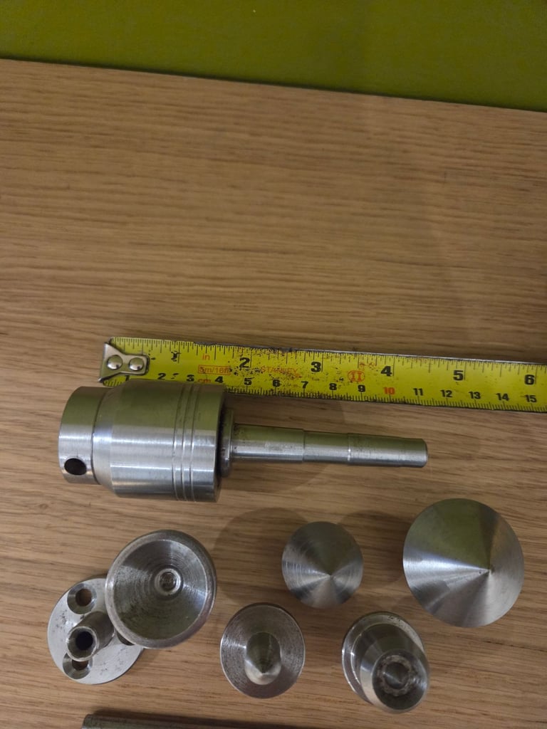 Axminster woodturning Multi-Head Live Revolving Centre & Additional Tips lathe  wood turning