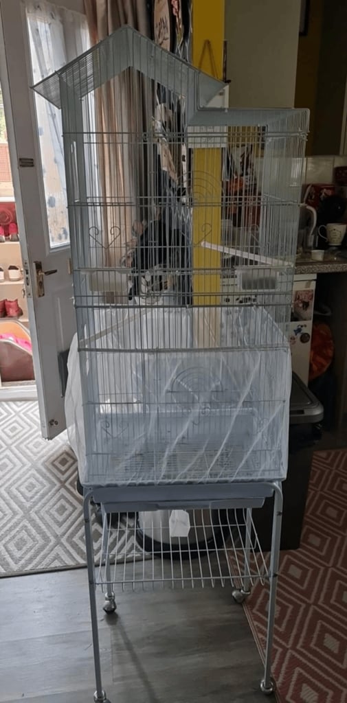 image for Bird cage stand and cover 