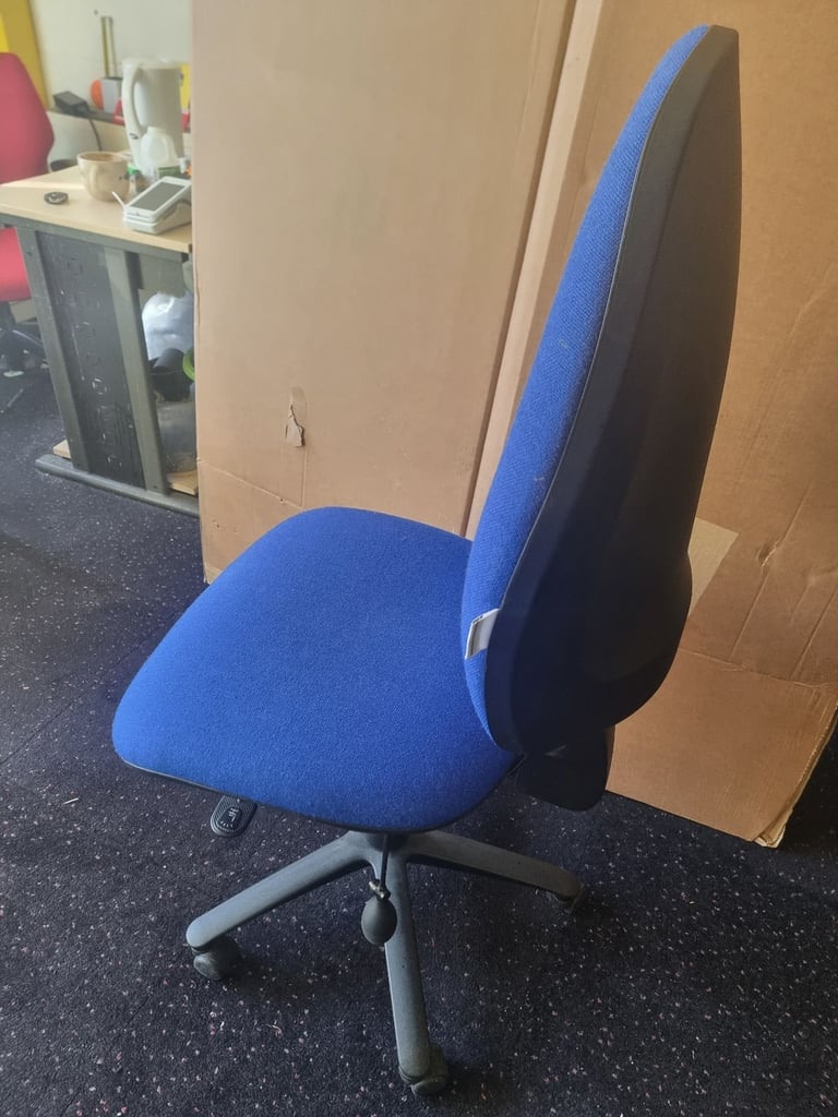 Large Blue Adjustable Office Swivel Desk Chair 