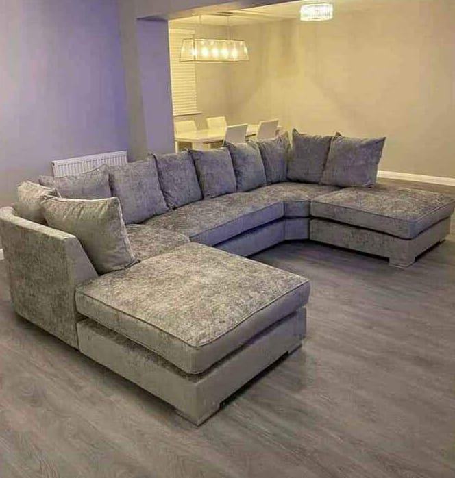Quick Delivery: Brand New U Shape Fabric Corner Sofa for Sale