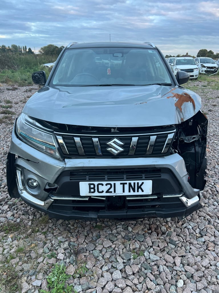 2021 SUZUKI VITARA SZ-T HYBRID MHEV  LOGBOOK V5 SUV CAT S SALVAGE DAMAGED REPAIR