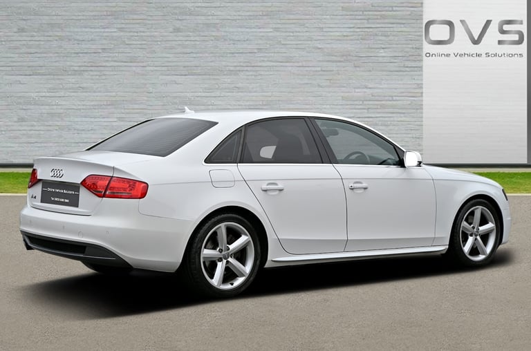 AUDI A4 S LINE 2.0 TDI DIESEL AUTO 5DR SALOON 2009 [59] WHITE