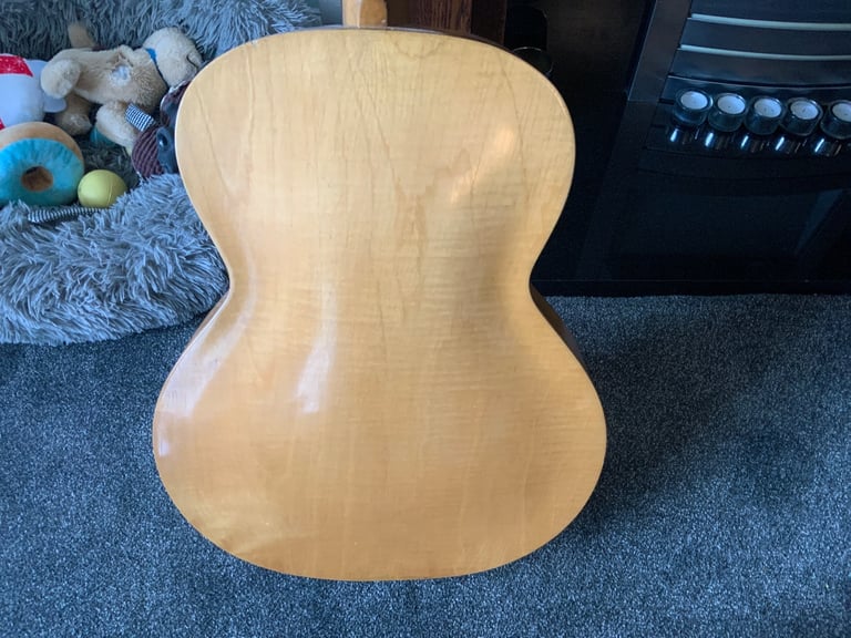Rare Antoria f hole acoustic guitar 