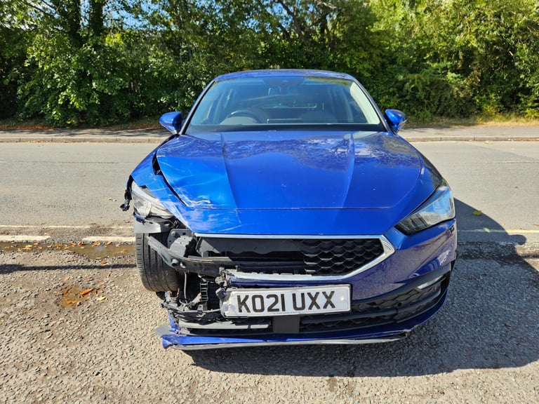 2021 21  SEAT LEON 1.0 TSI EVO SE Dynamic 5dr Blue Damaged Salvage