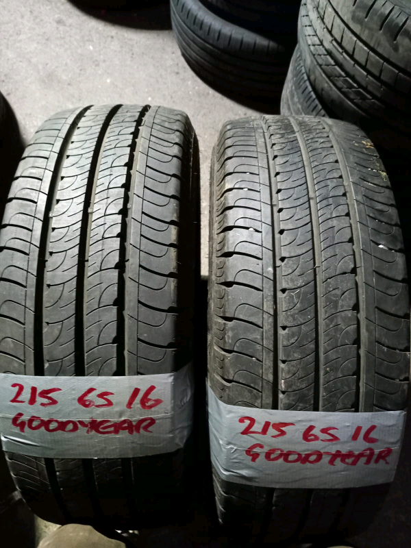 215 65 16c GoodYear tyres 7mmtread only £40 free fit&balance