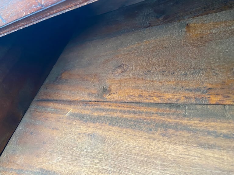 Art deco style vintage solid mahogany chest of drawers 