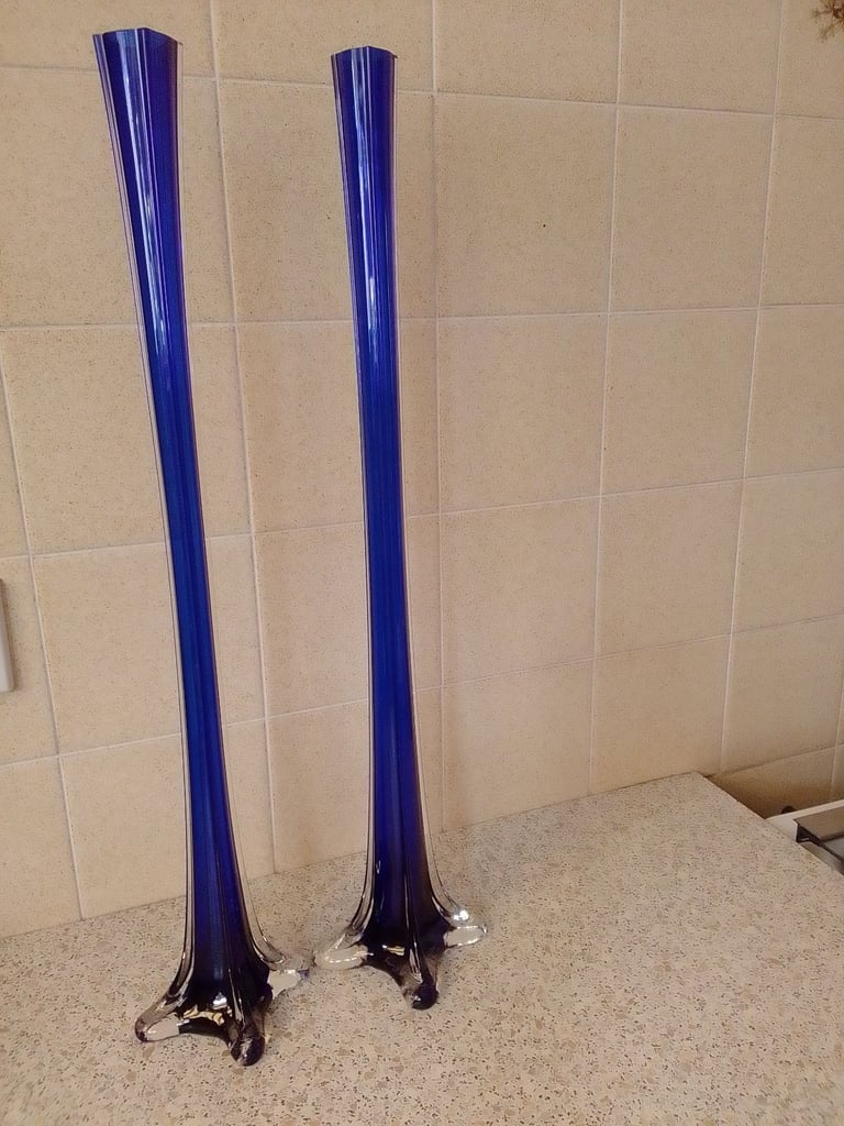 Glass tall slim bud vases (Eiffel Tower Vases)