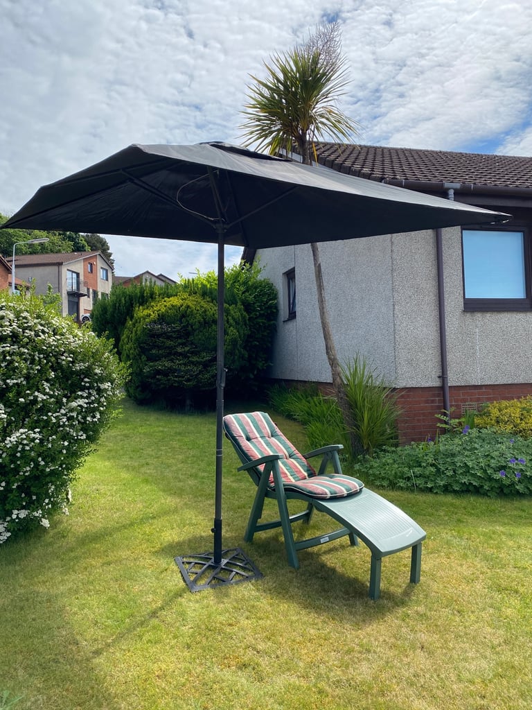 Sun Lounger and Parasol
