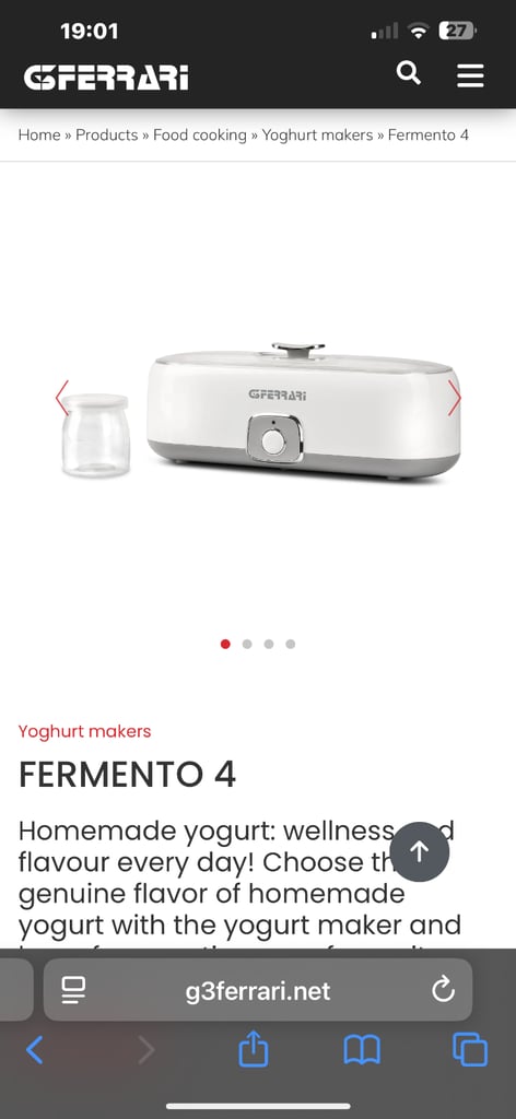GFerrari Yoghurt maker 