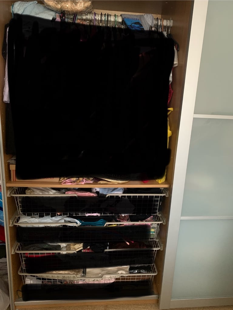  Large Ikea pax wardrobe with sliding doors