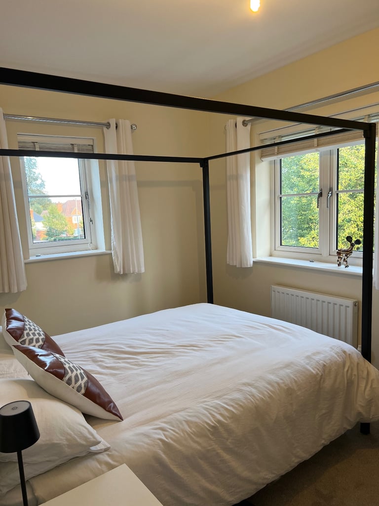 King size Toulouse metal canopy bed frame