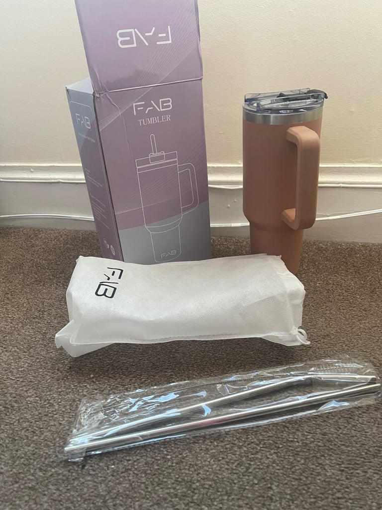 image for FAB 40oz Tumbler with Straw and just 1 Lid