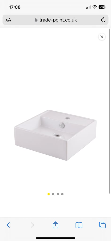 image for *BRAND NEW* Ceramic COUNTERTOP Sink (white).    Basin