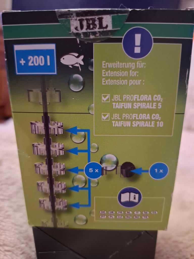 JBL ProFlora CO2 Taifun Spiral Extend Expansion Module For Aquariums Up To 200L