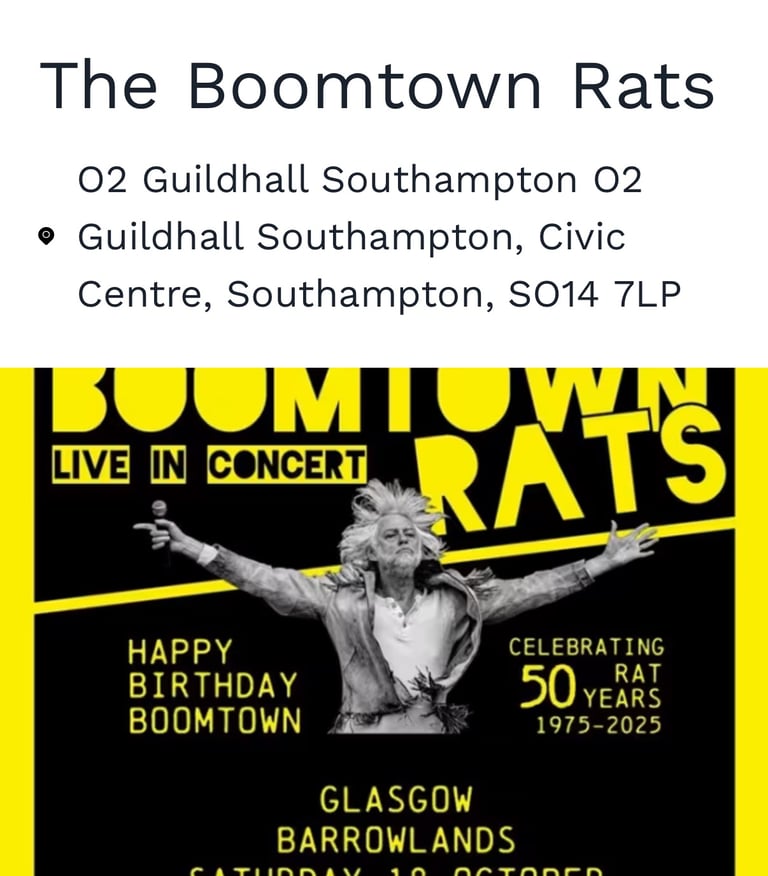 image for Bob Geldof live !