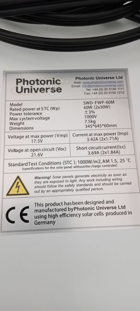 image for Photonic Universe folding solar panelll