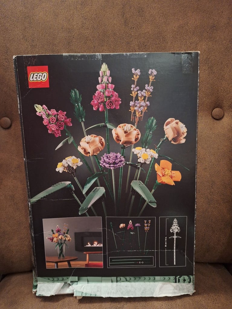 Lego Flower Bouquet Kit 10280 Botanical Collection 756 pieces Gift VGC