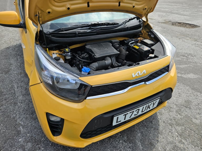 2023 73 Kia Picanto 1.0 2 5dr Yellow Damaged Salvage 