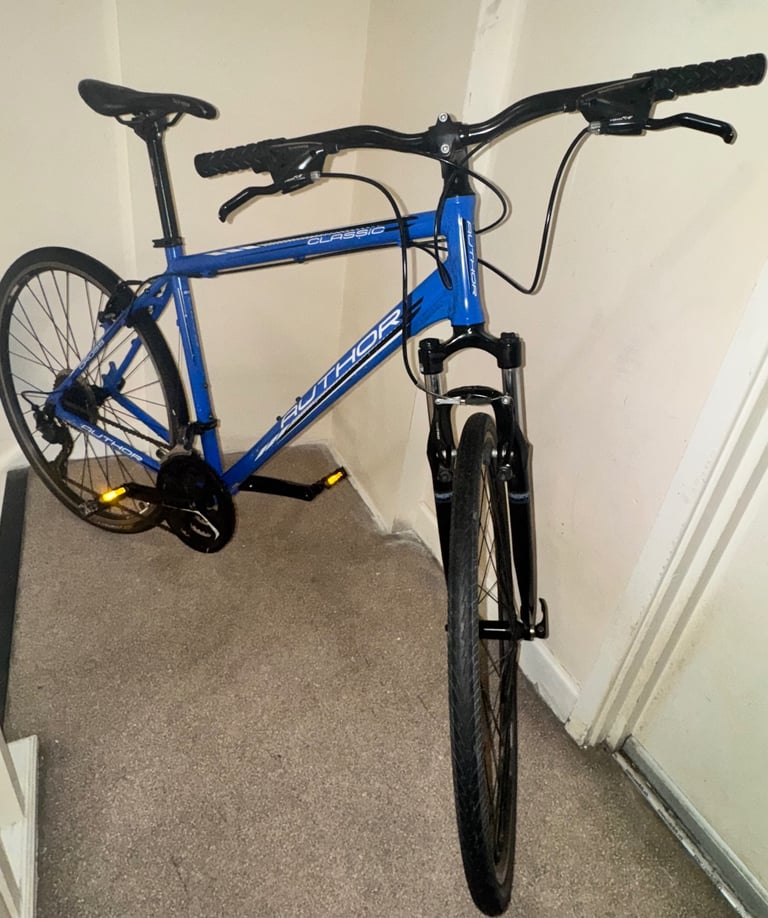 image for Blue Large Author Classic 24 speed Hybirid bike pickup SE152JR