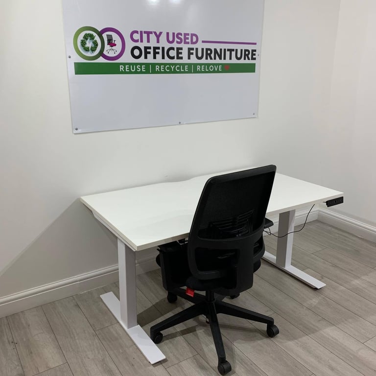 Used Office Furniture! ♻️ Pro Electric Sit-Stand Desk, Dual Motor, Memory Settings🚚