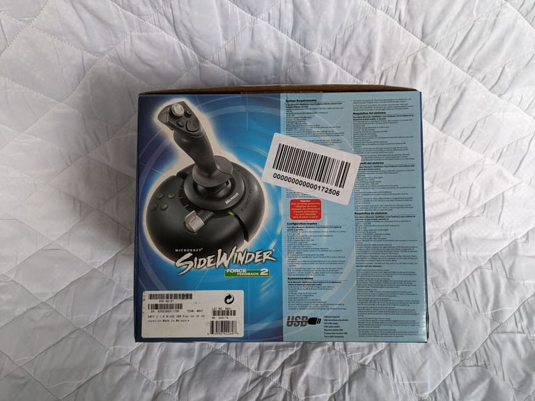 Microsoft SideWinder Force Feedback 2 Joystick – PC. USB. BOXED. VIDEO CLIP.
