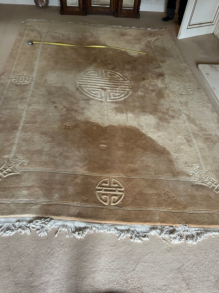 Traditional hand woven wool - oriental carpet