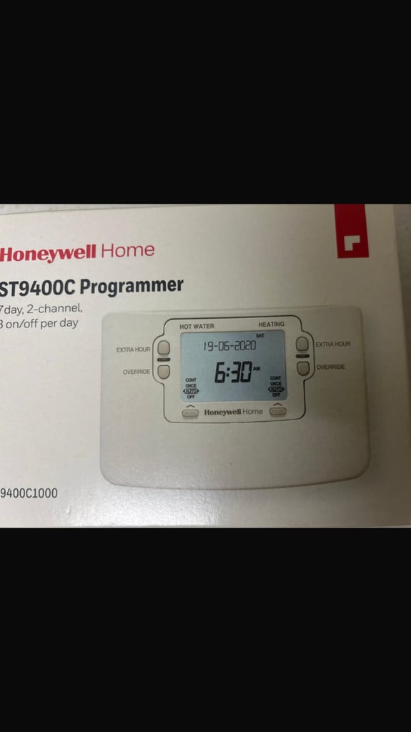 Main eco boiler flue and programer 