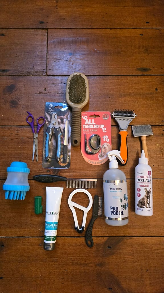 Dog Grooming Bundle: Clippers, Scissors, Teeth, Shedding, Ears, Detangling, matt