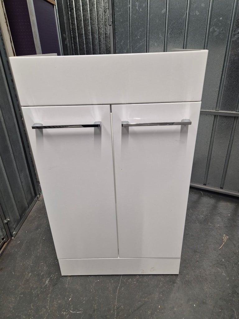 White Bathroom Sink Vanity Unit 500mm VGC
